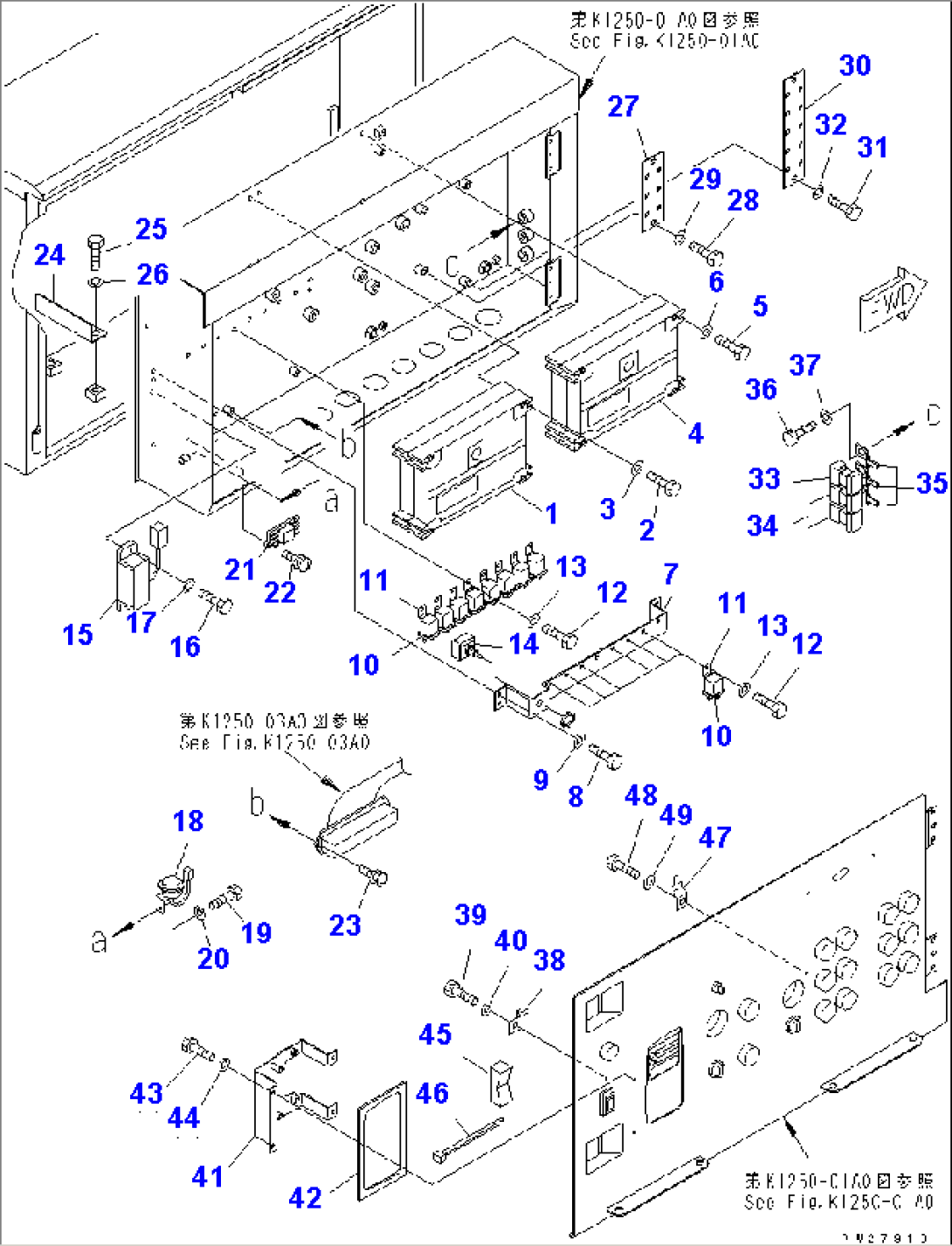 CONTROL PANEL WIRING (MAIN PANEL¤ 2/3)(#1001-1027)