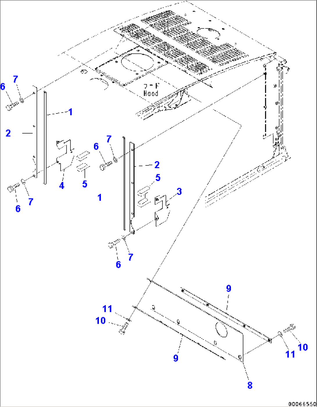 Engine Hood Baffle Plate (#C10001-)