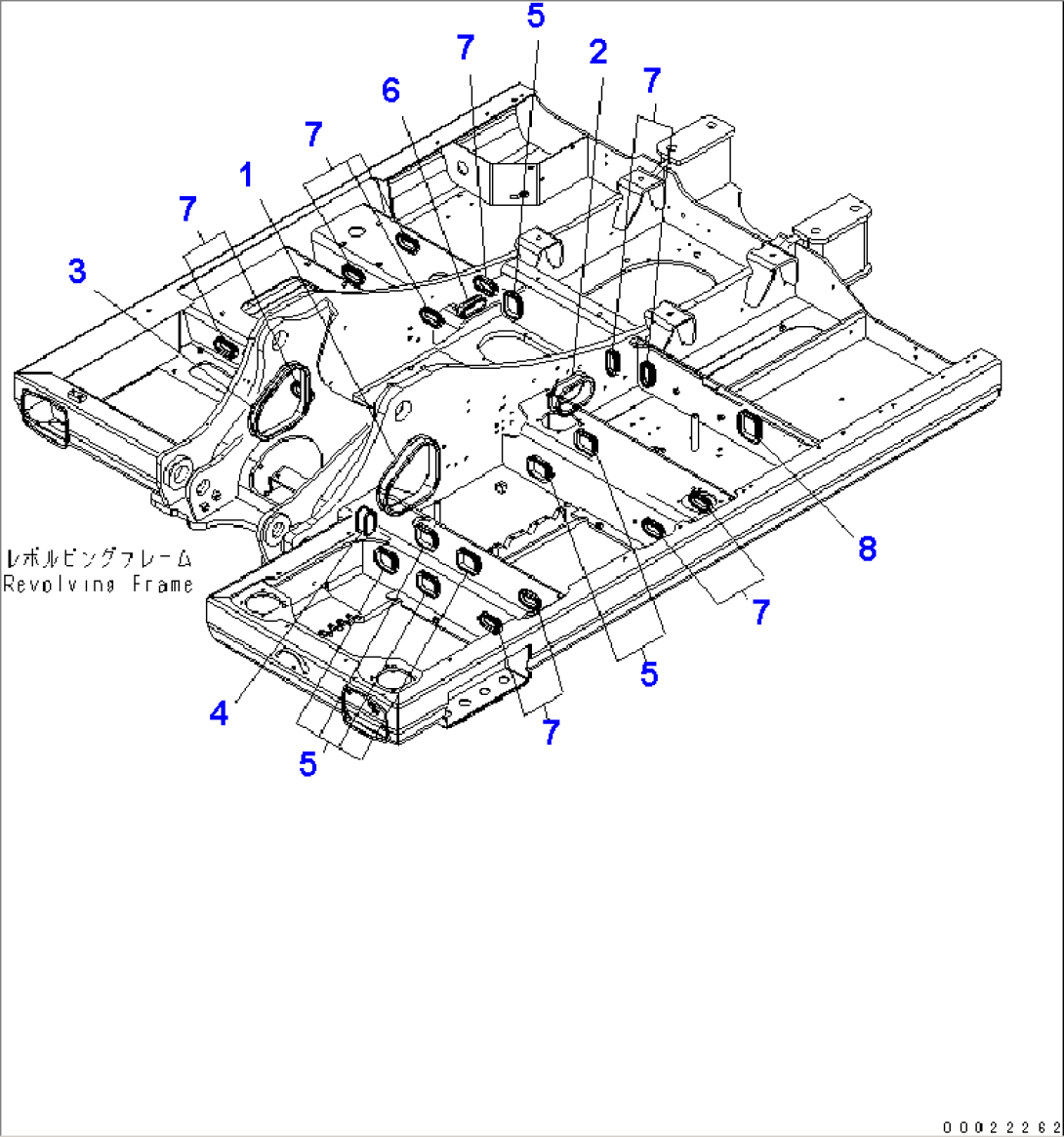 REVOLVING FRAME GROMMET