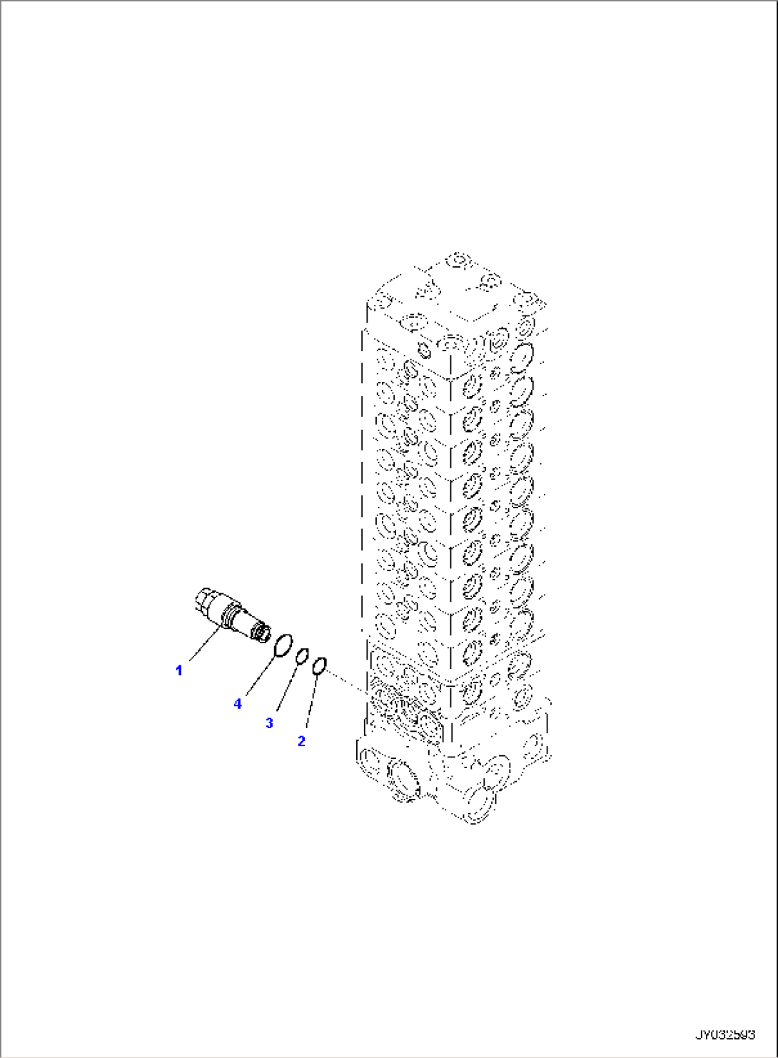 MAIN CONTROL VALVE, 2-ATTACHMENT, INNER PARTS (7/14)