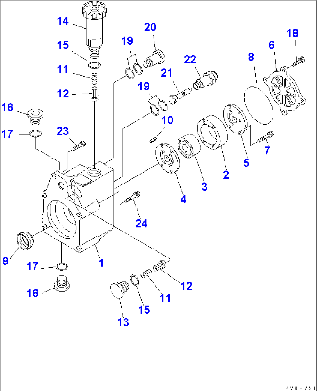 FUEL SUPPLY PUMP (FEED PUMP) (INNER PARTS)
