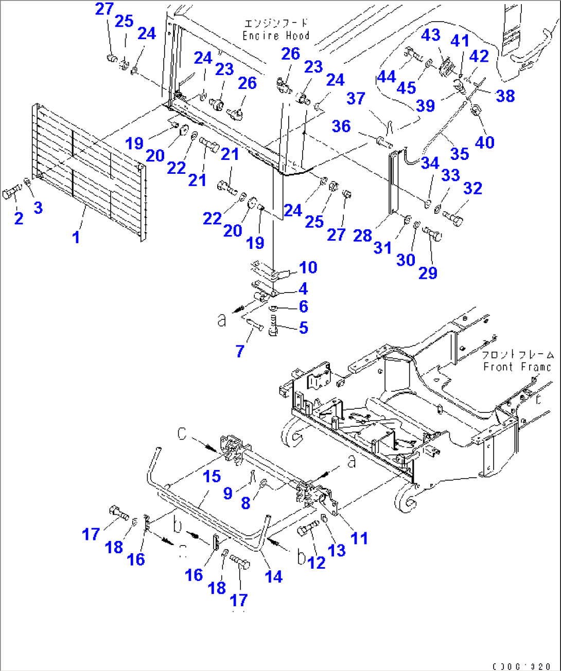 ENGINE HOOD RELATED PARTS (1/2)(#2001-)