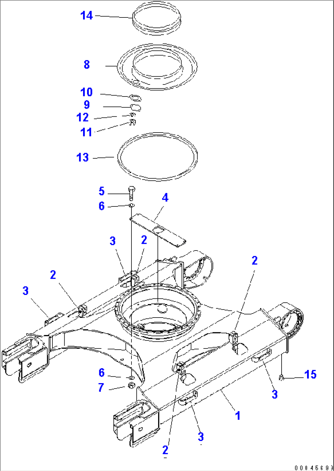 TRACK FRAME (WITH FULL ROLLER GUARD)