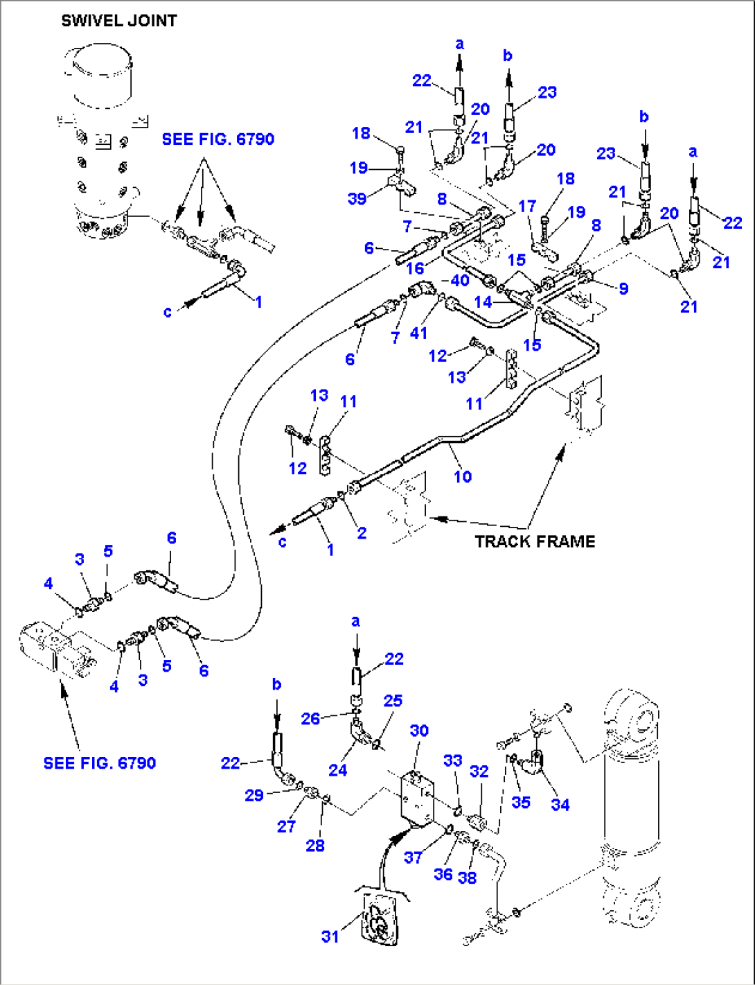 HYDRAULIC PIPING (REAR AND FRONT OUTRIGGER) (2/2)