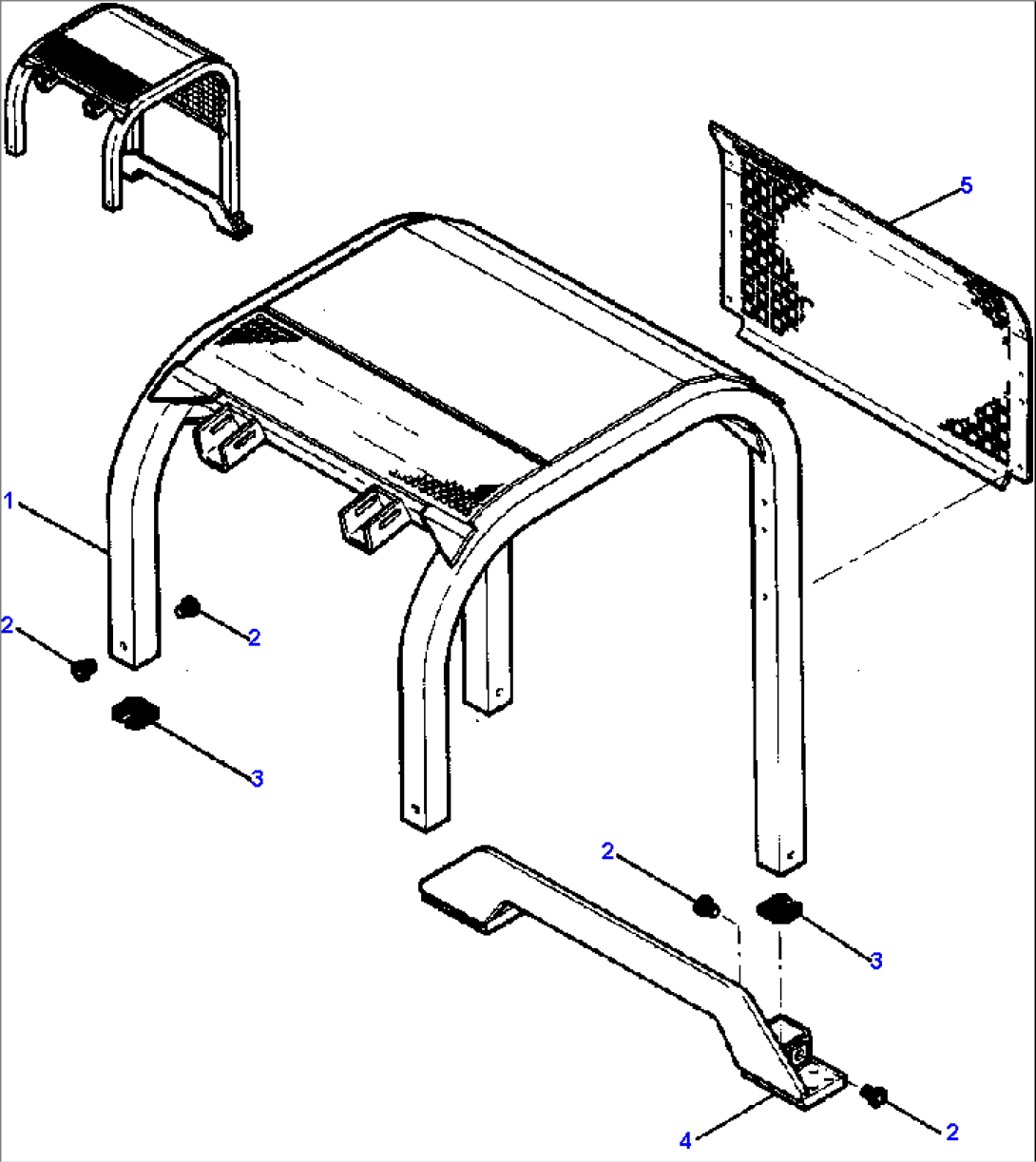 ROPS CANOPY - WITH FRONT SWEEPS