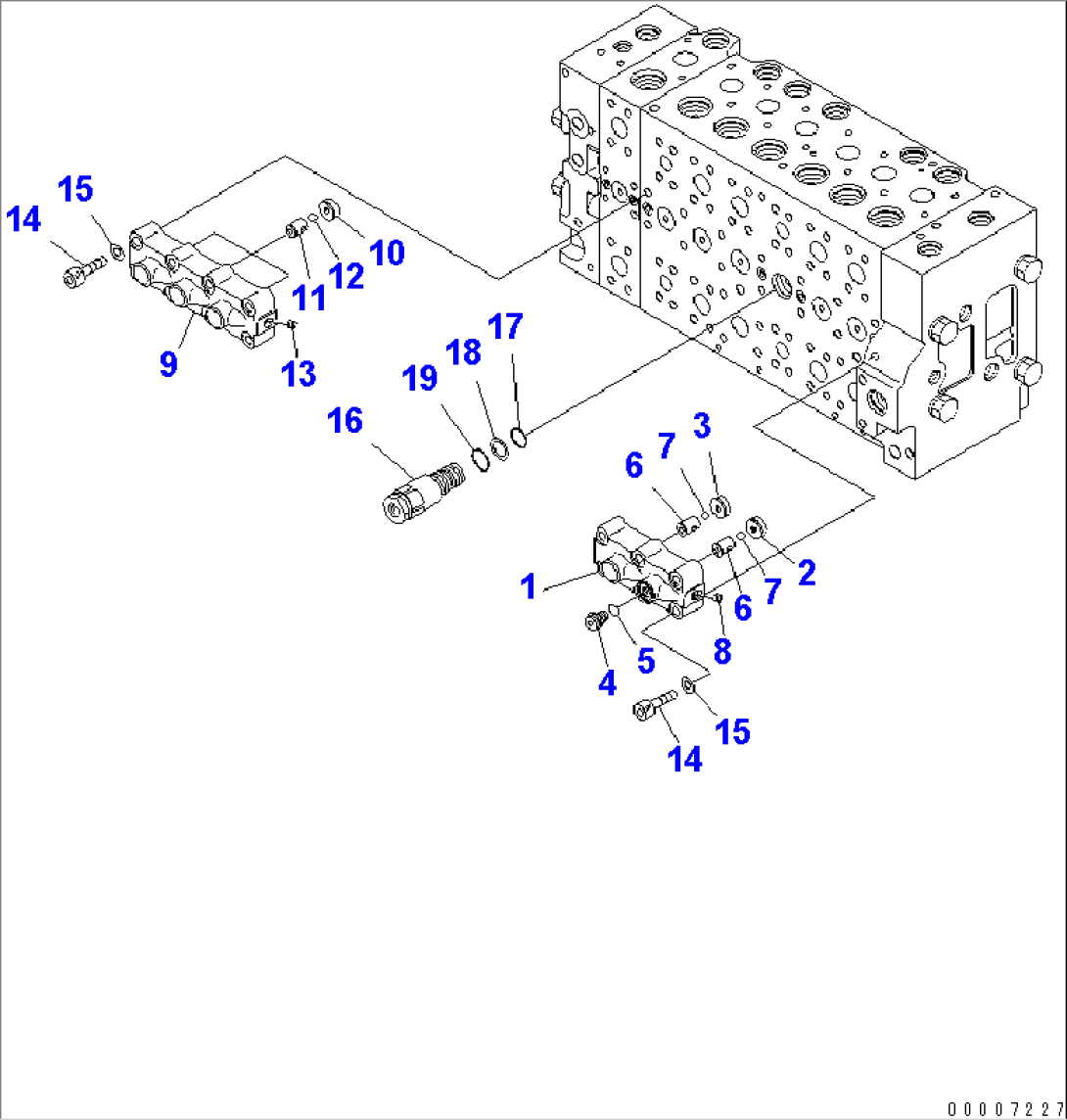 MAIN VALVE (7-SPOOL) (10/18)(#K40001-K40194)