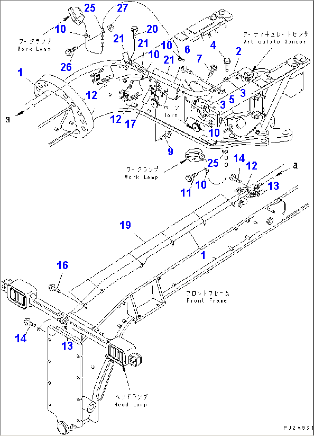 FRONT FRAME HARNESS(#50001-51000)
