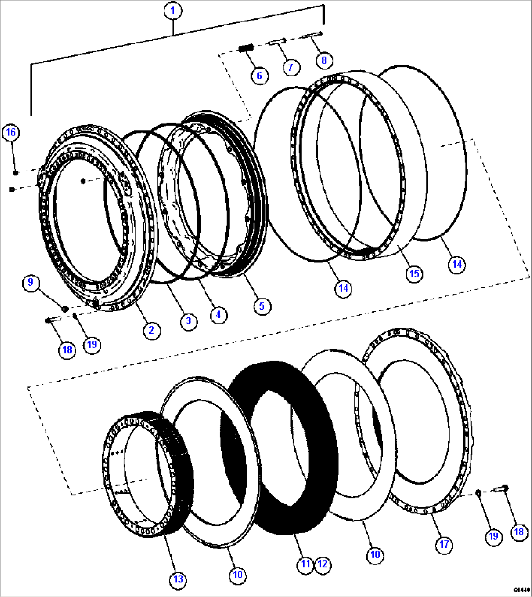 FRONT BRAKE ASSEMBLY (WET DISC) EM1146