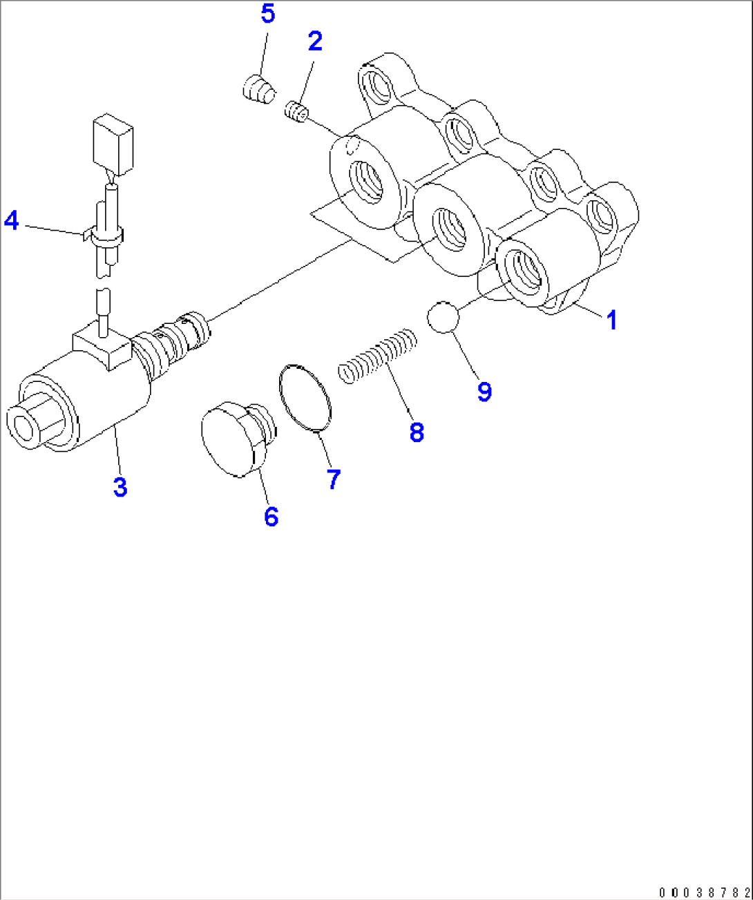 TRANSMISSION CONTROL VALVE (4/4) (HIGH/LOW AND 2WD/4WD VALVE)