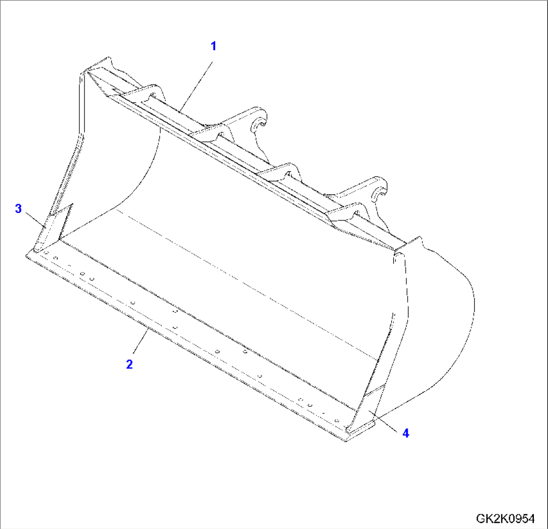 BUCKET FOR QUICK COUPLER (WITHOUT TEETH) (2.7CBM) (TYPE-C)