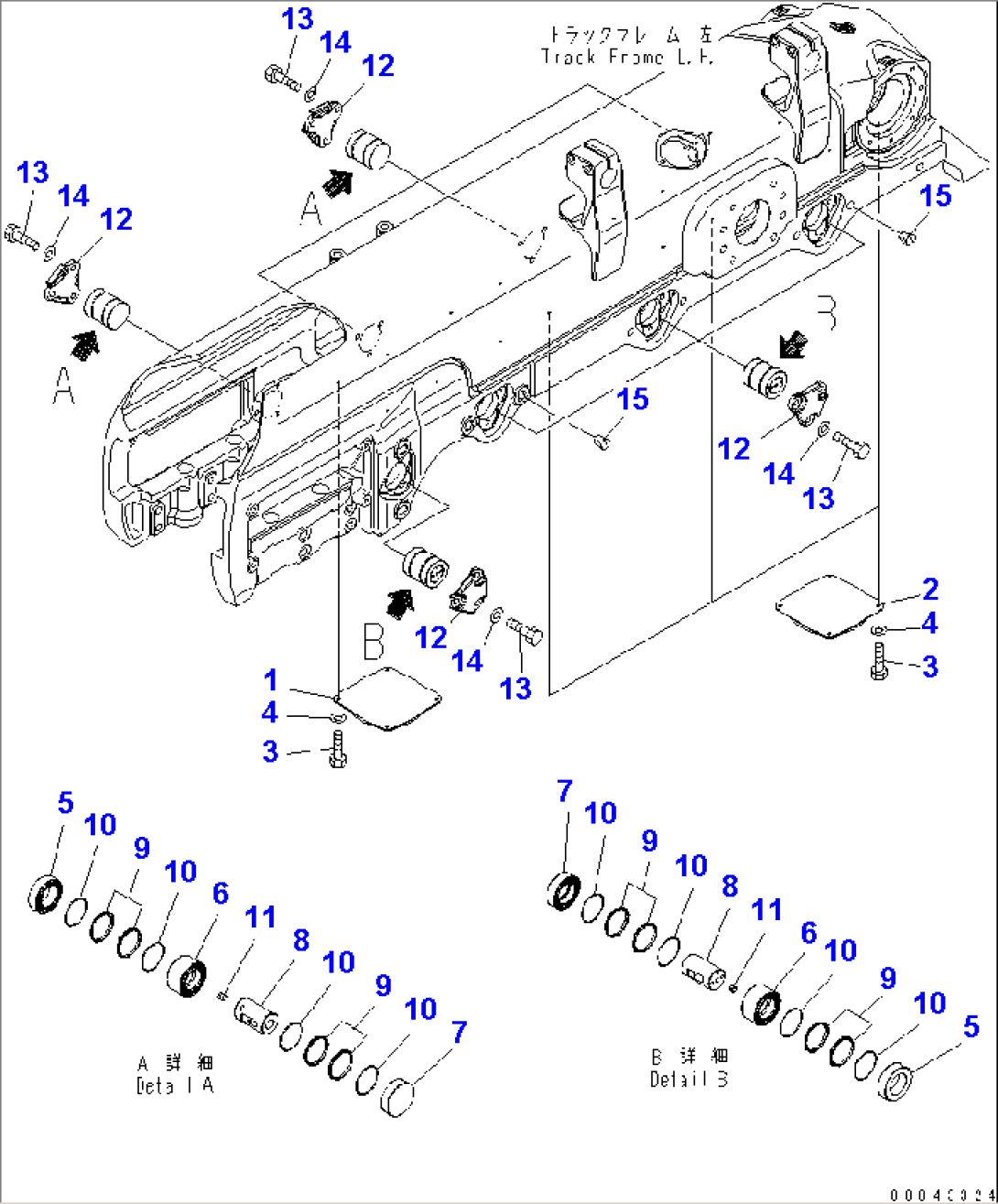 TRACK FRAME (BOGIE MOUNT) (L.H.)(#80001-)