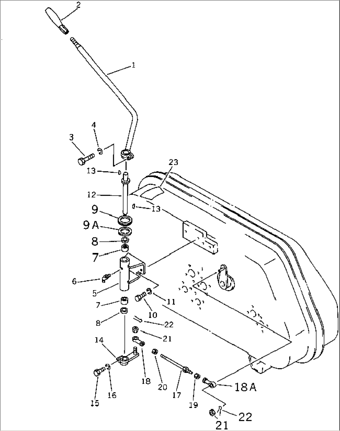VALVE CONTROL LEVER (FOR AUX. FARMING TOOL)
