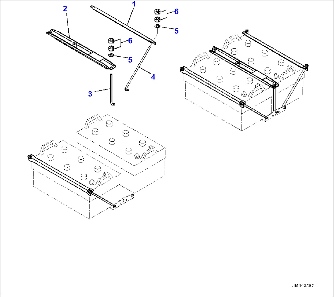 Platform R.H., Battery Mounting (#80229-)