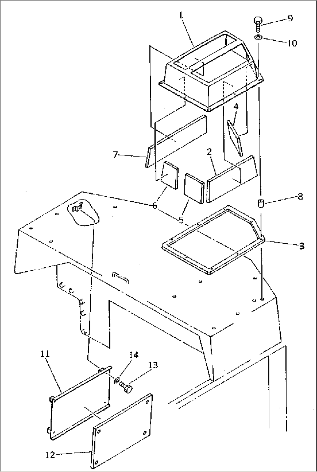 MACHINERY COMPARTMENT (3/4) (NOISE SUPPRESSION SPEC.)(#2301-)