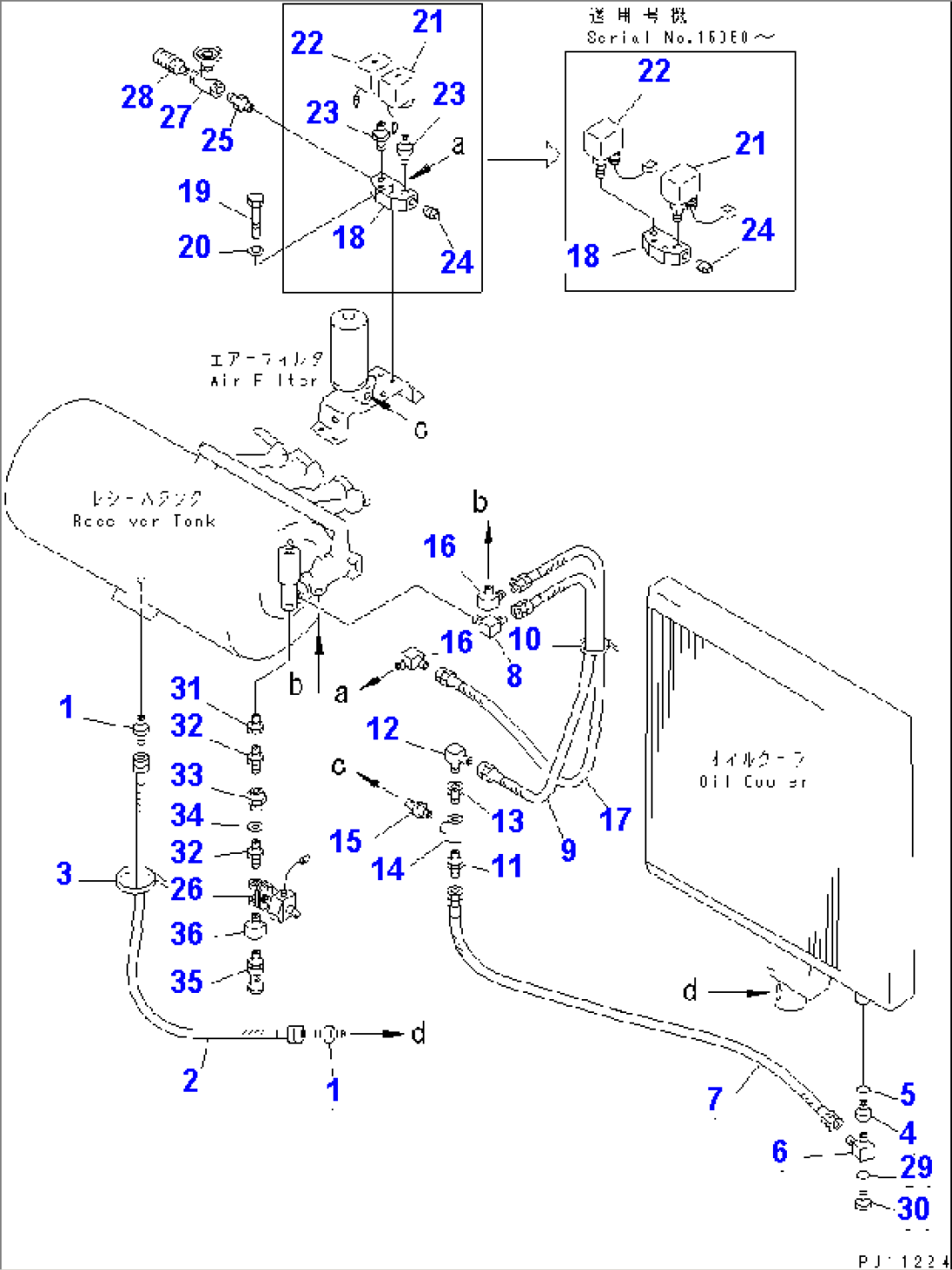 AIR PIPING (FOR TANK TO COMPRESSOR) (1/2)