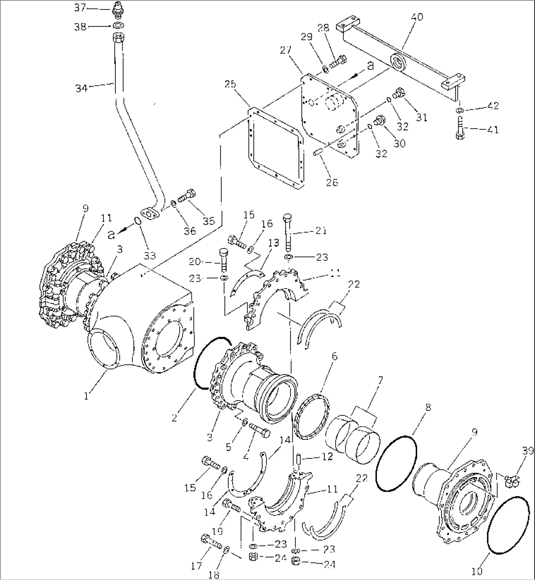 FINAL DRIVE CASE (NO-SPIN DIFFERENTIAL TYPE) (CAGE SECTION SEAL TYPE)(#.-)