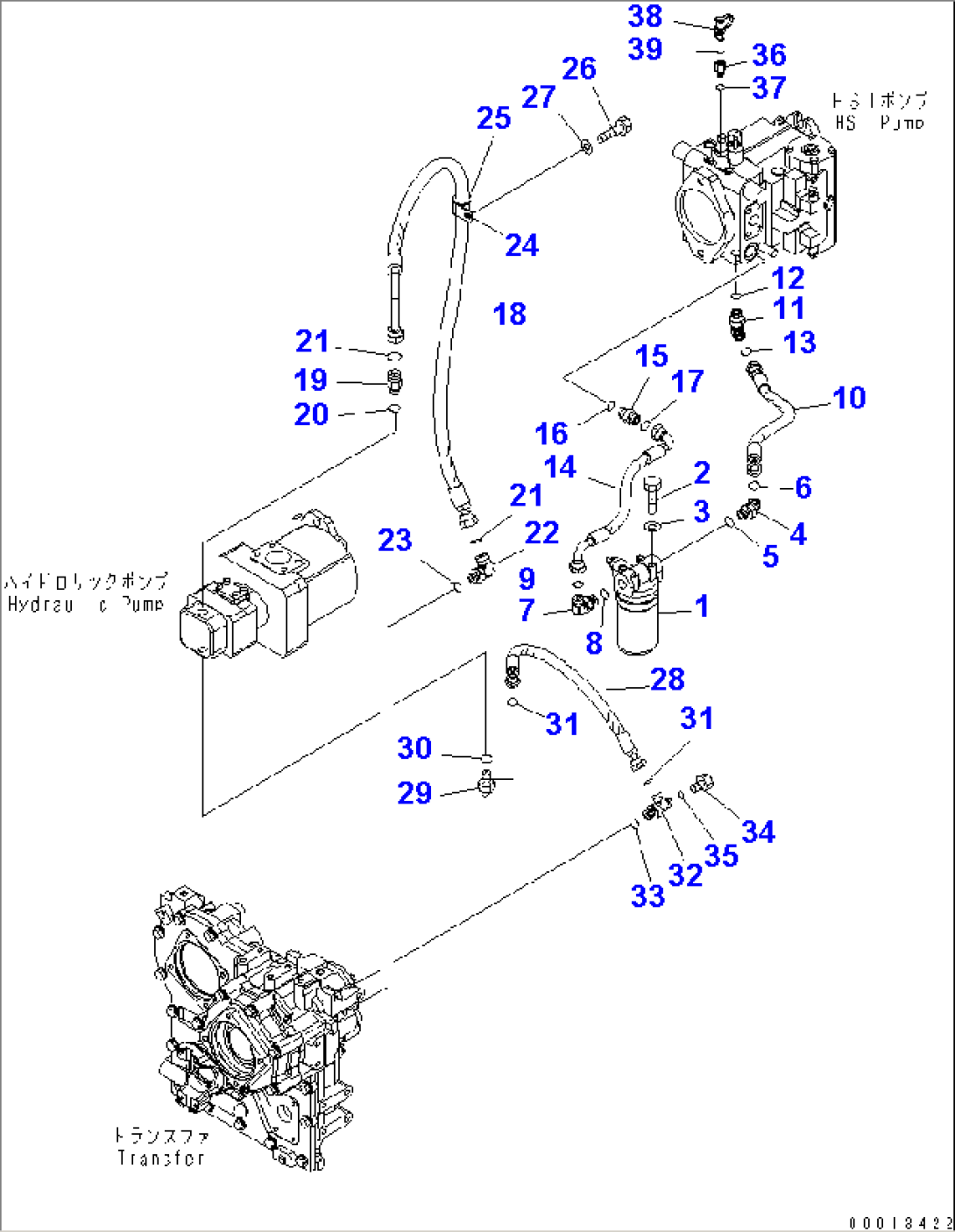 HST OIL LINE (FILTER AND TRANSFER LINE)