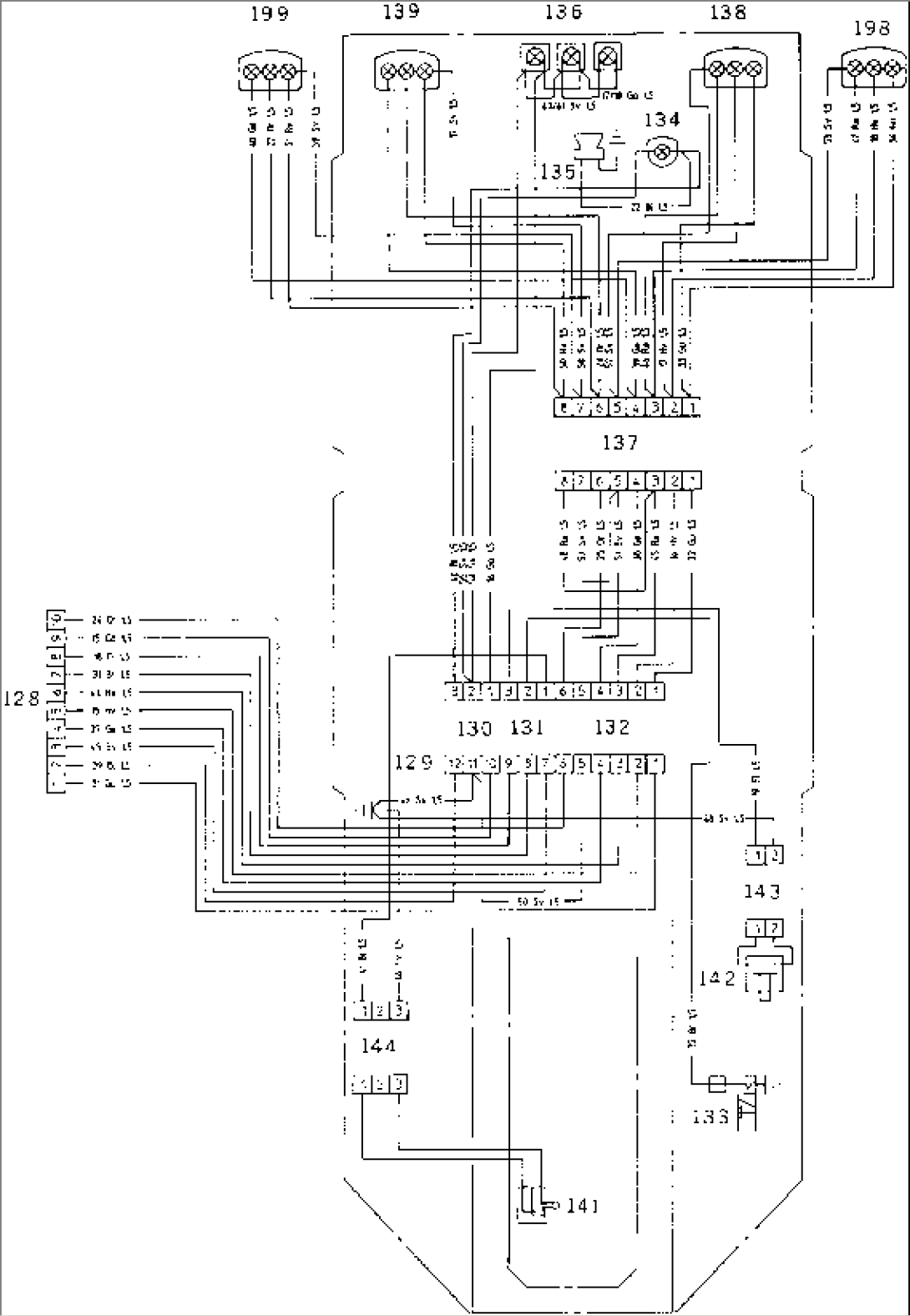 ELECTRICAL CIRCUIT¤ REAR CHASSIS(#61372-61999)
