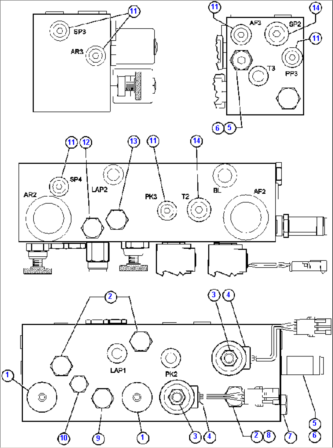 BRAKE MANIFOLD - TWO CIRCUIT (PB9654)