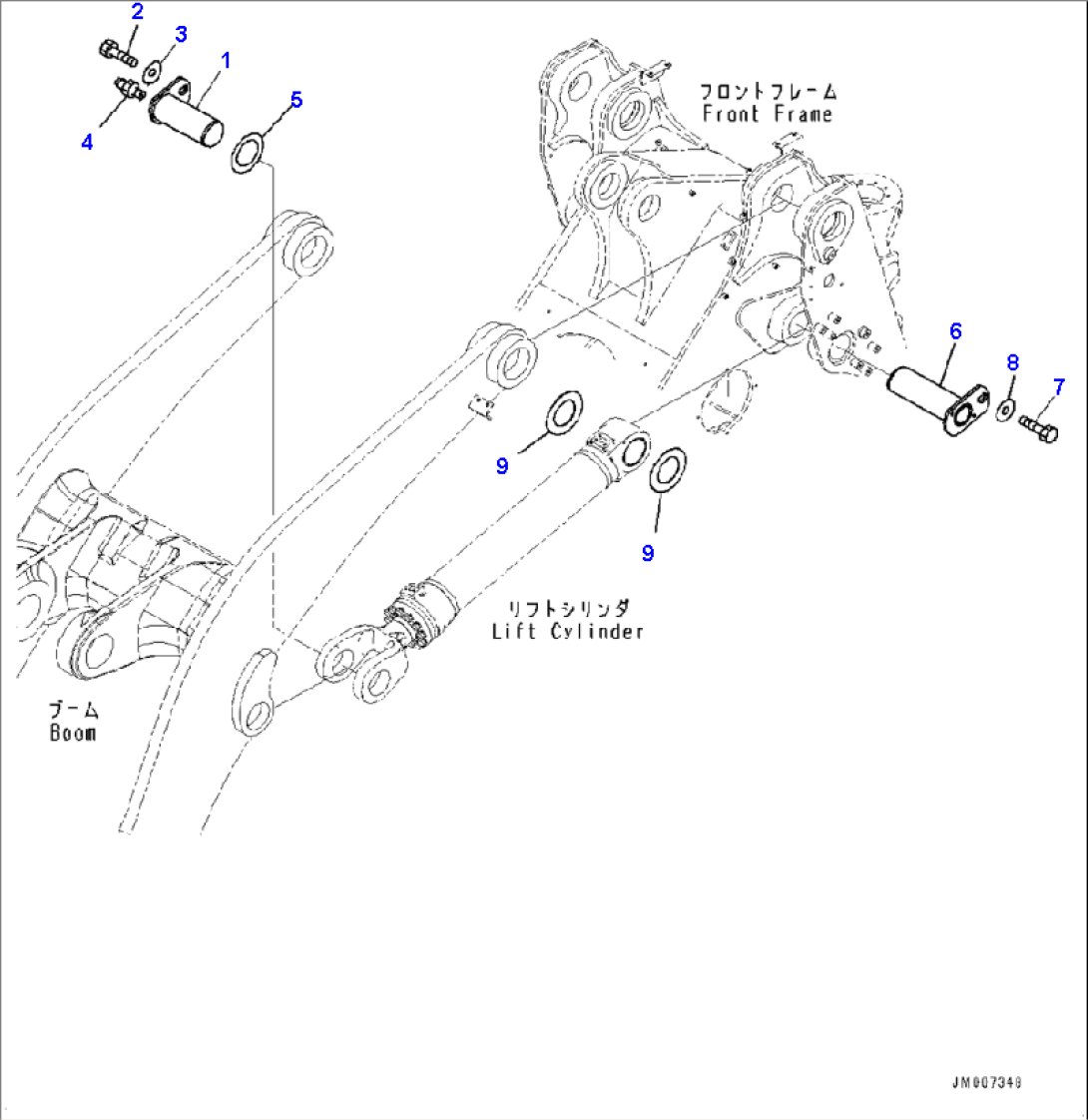 T4140-001003 BOOM CYLINDER MOUNTING PINS