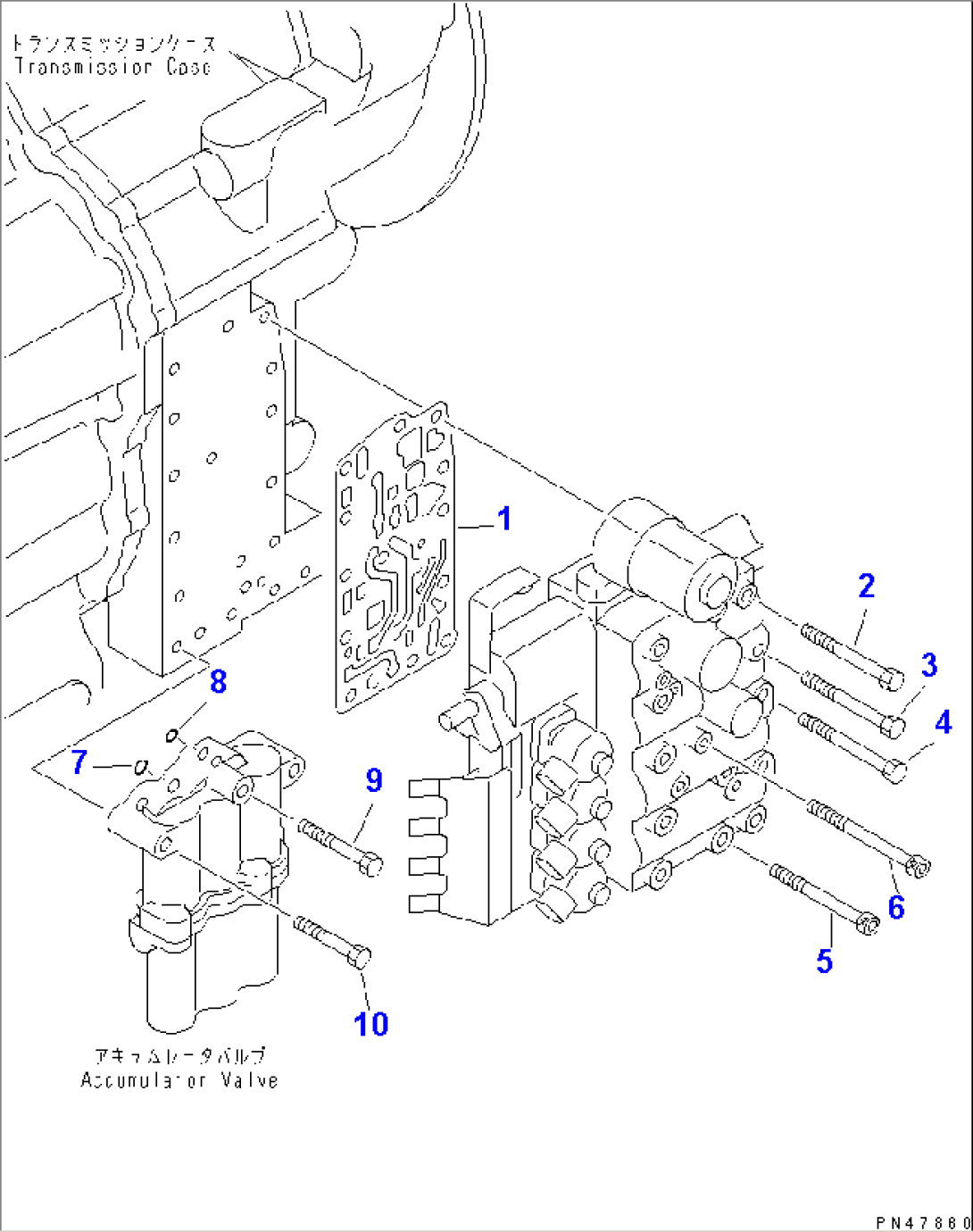 TRANSMISSION CONTROL VALVE (1/4) (MOUNTING) (SNOW REMOVING SPEC.)(#60001-)