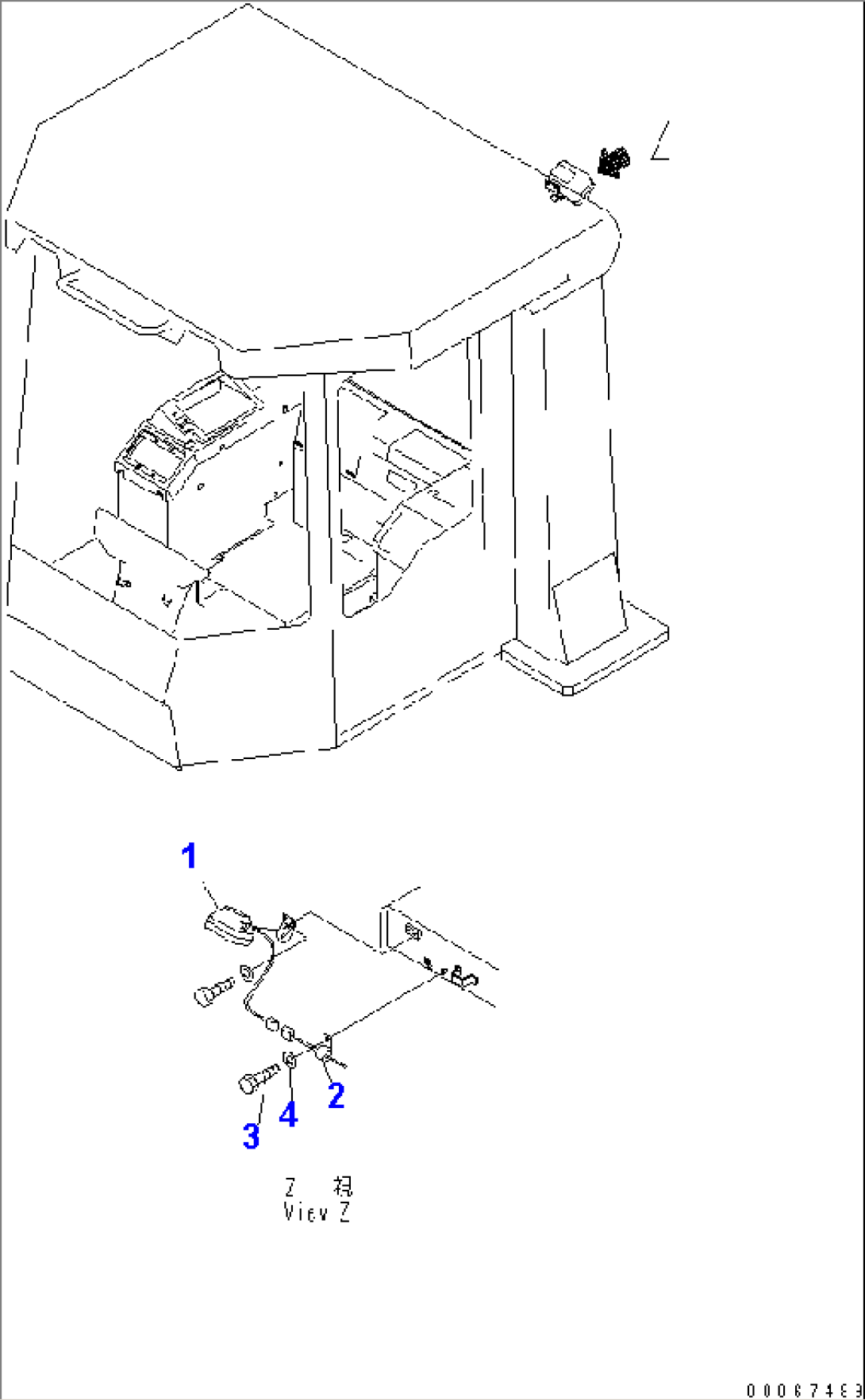 ADDITIONAL WORK LAMP (STEP LIGHT)(#60002-)