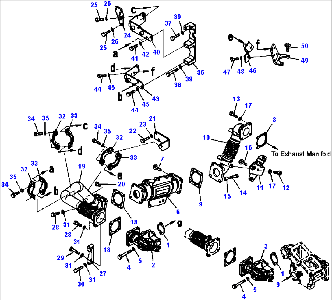 A1216-B8A8 EXHAUST GAS RECIRCULATION (EGR) (1/7) ENGINE S/N 530699-533486