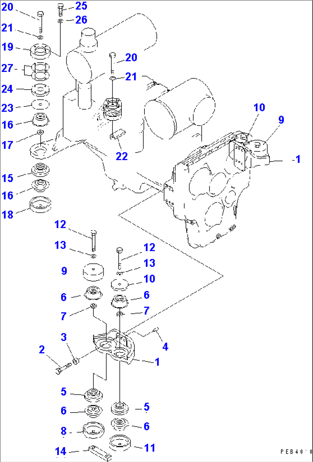 ENGINE MOUNTING(#30001-30999)