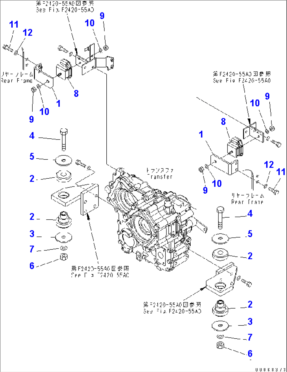 TRANSFER MOUNT(#70001-)
