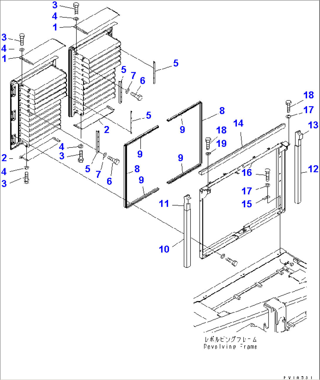RIGHT SIDE COVER (MACHINE CAB)(#11001-)