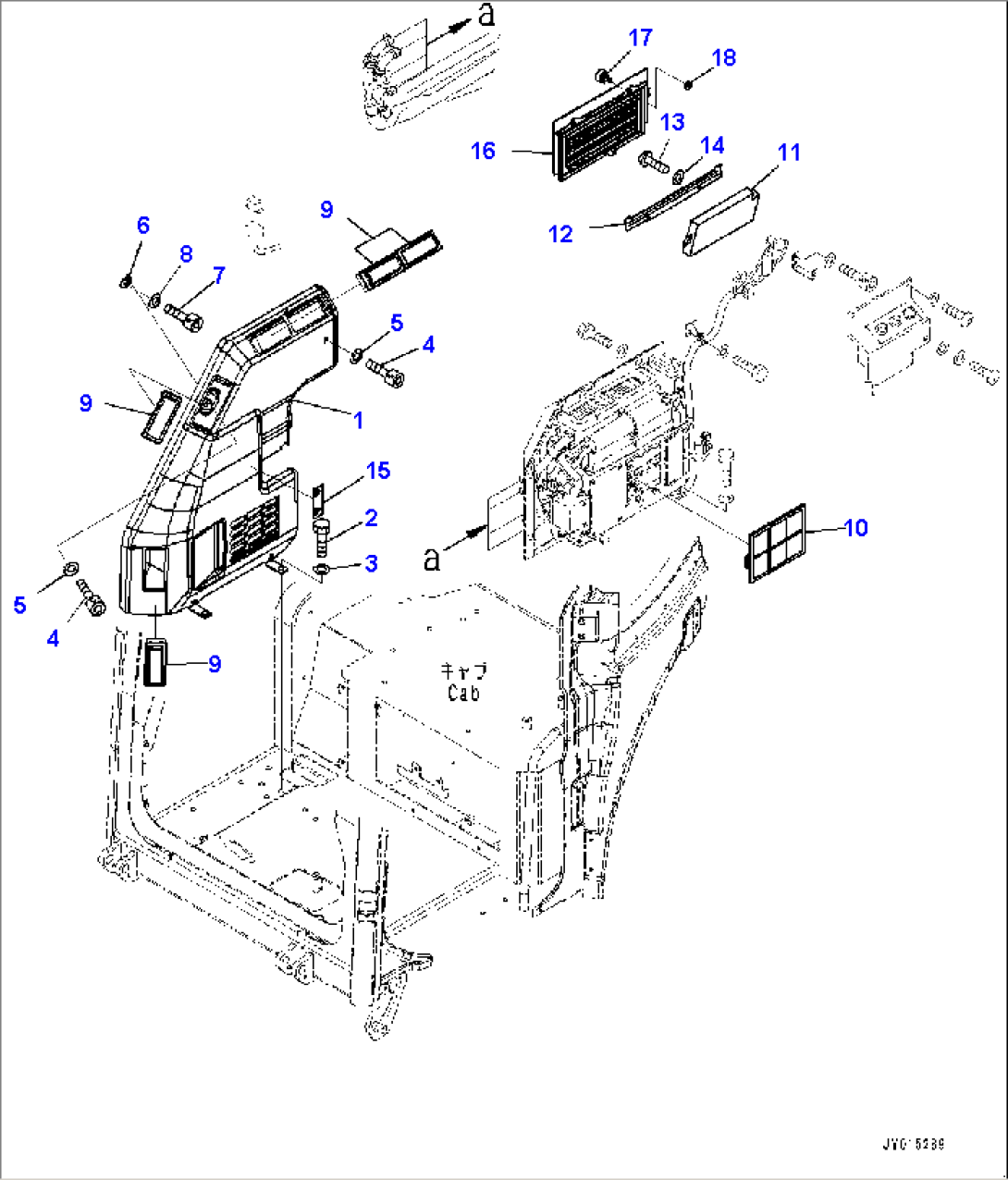 Cab, Air Conditioner Unit (1/3) (#20509-21000)