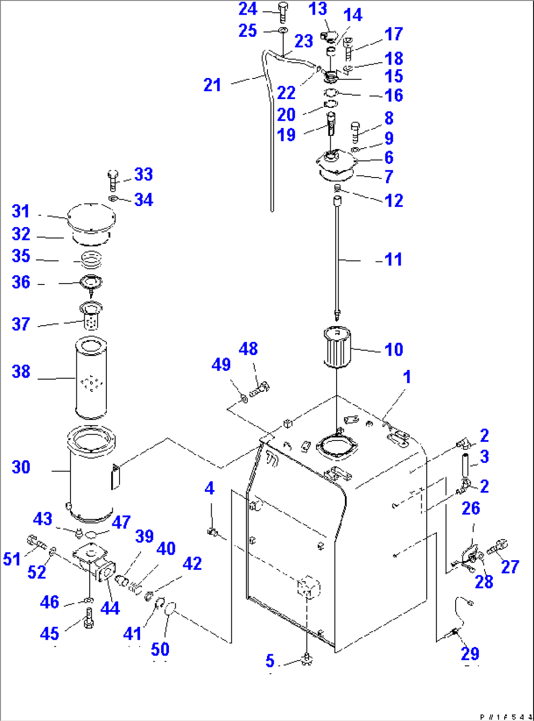 HYDRAULIC TANK(#11001-)
