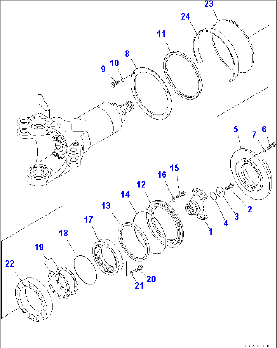 HITCH FRAME (REAR FRAME CONNECTING PARTS)(#2001-)