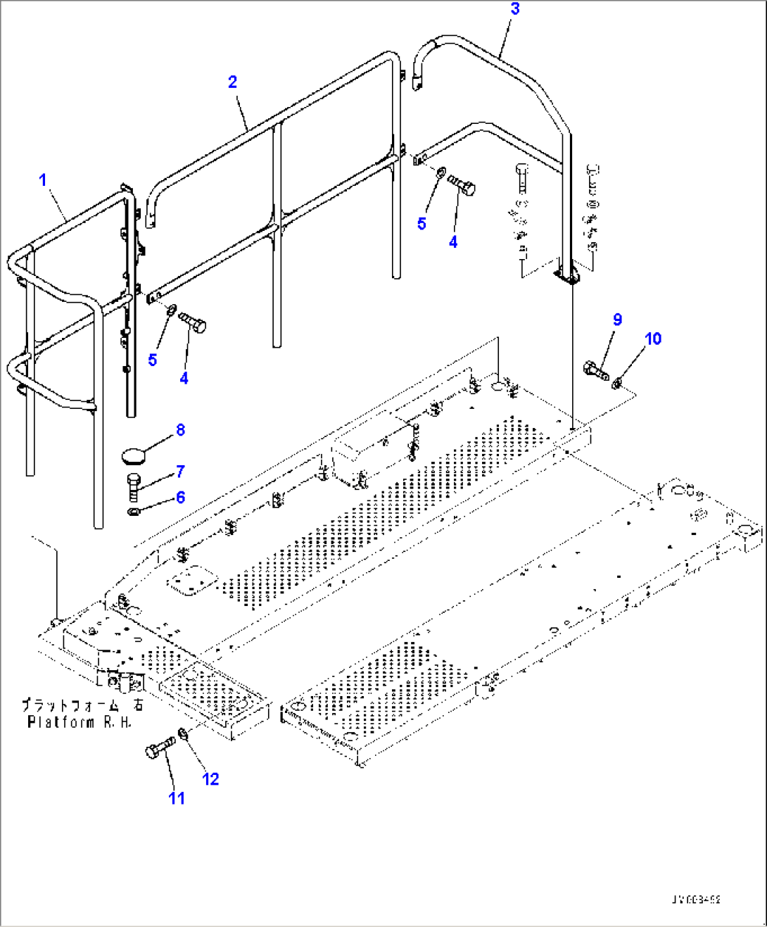 Side Platform, Related Parts, R.H. (#30001-)
