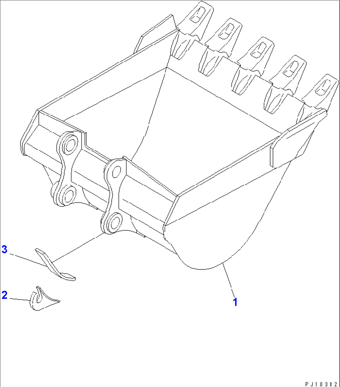 TRAVEL CONTROL LEVER AND LINKAGE (1/2) (FOR LONG LEVER CONTROL) (WITH AUTO DECELERATION)(#20001-21190)