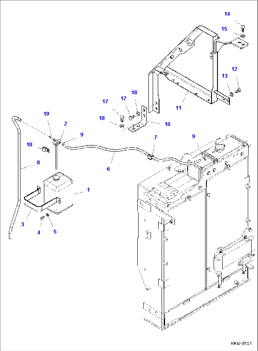 COOLING SYSTEM, SUB-TANK