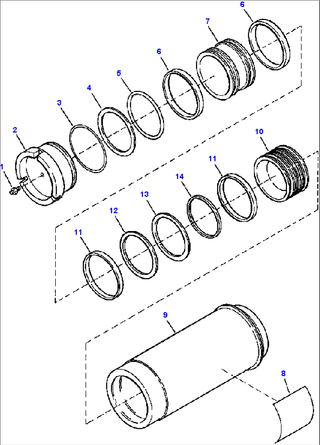 HYDRAULICS (E.C.S.S.) ACCUMULATOR 70 kg/cmý