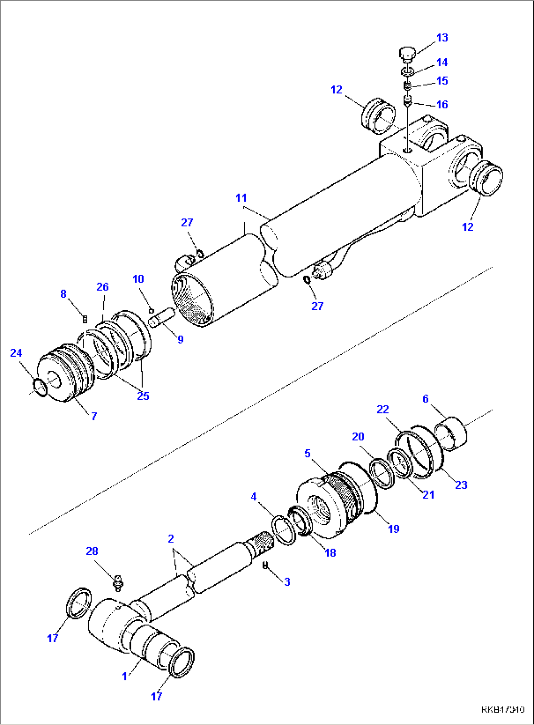 BOOM CYLINDER (WITH SIDE DIGGING BOOM)