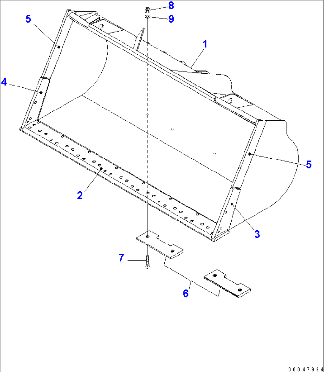BUCKET 5.3M3 (WITH B.O.C. 5.6M3)(#55001-)