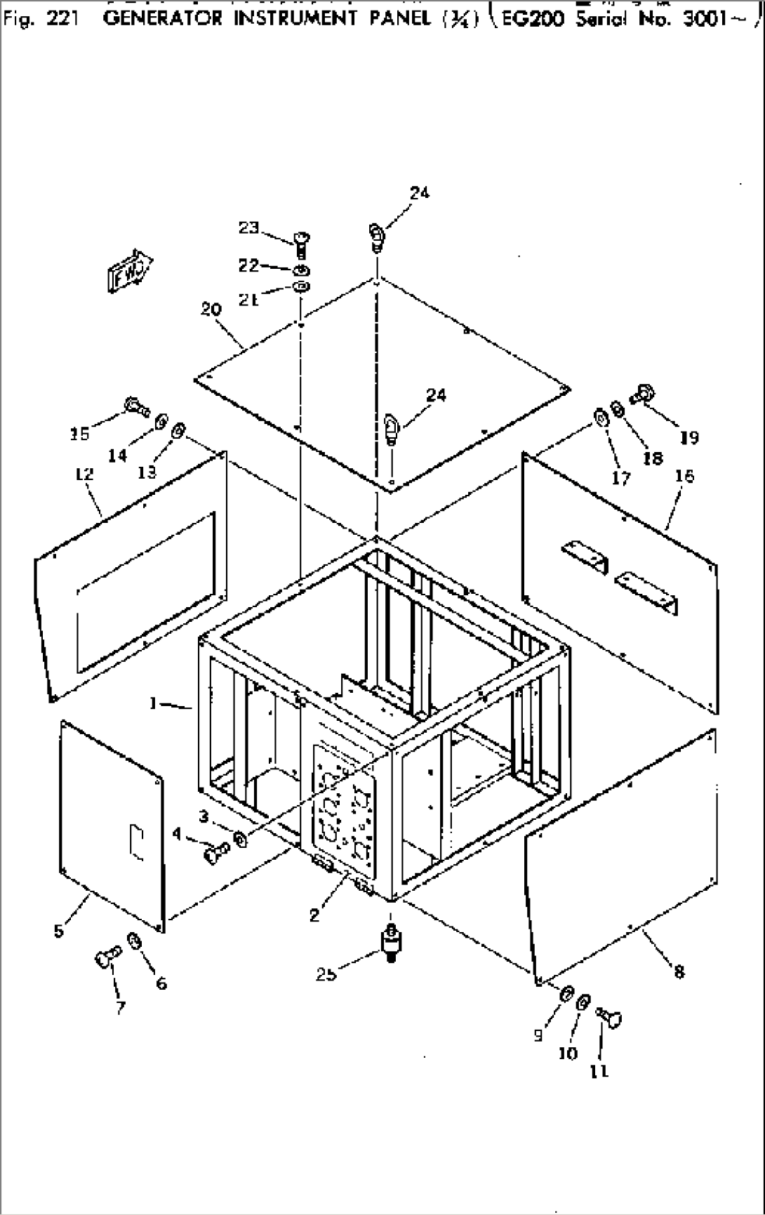 GENERATOR INSTRUMENT PANEL (1/4)