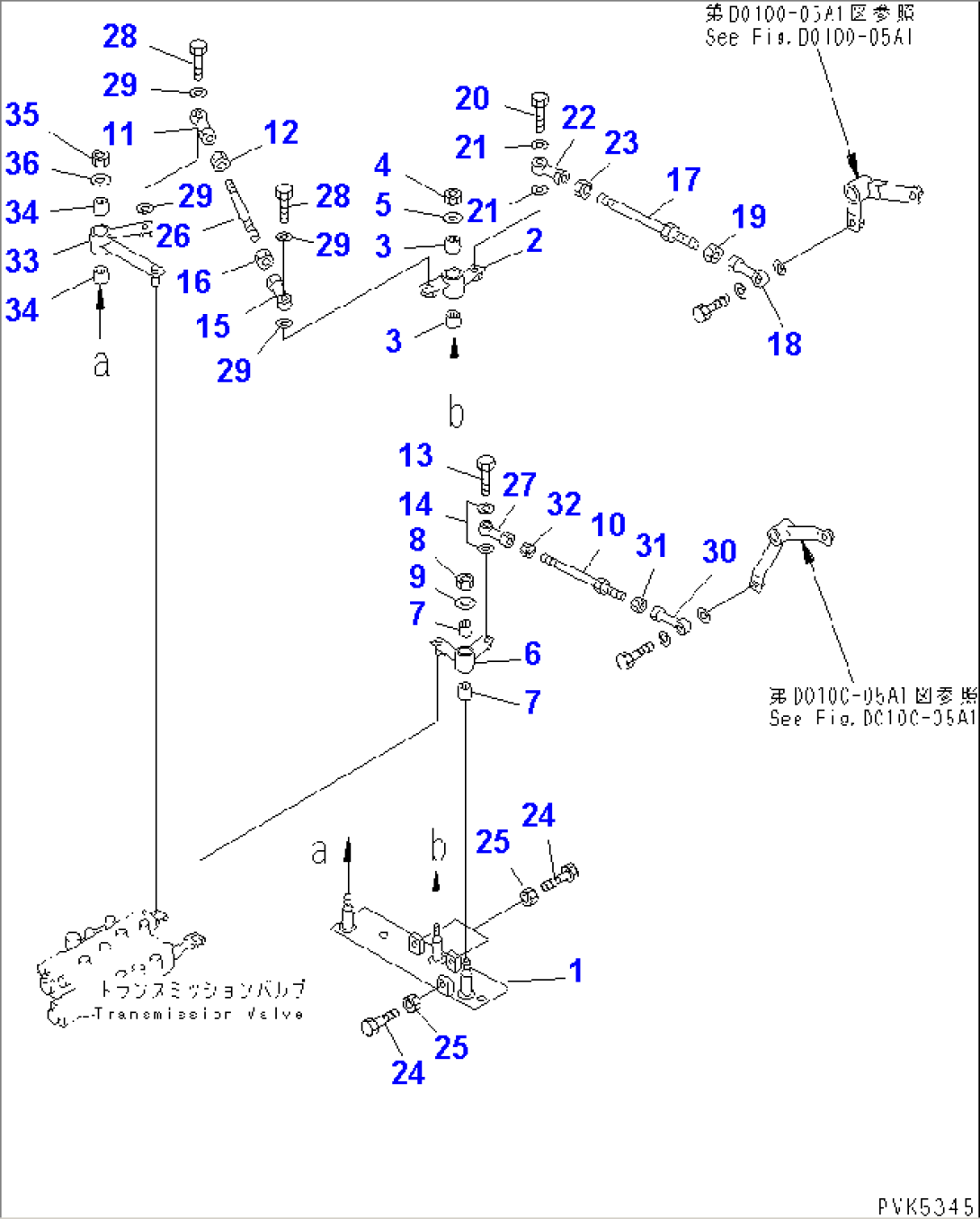 TRANSMISSION (F3-R3) (LEVER)(#61132-61168)