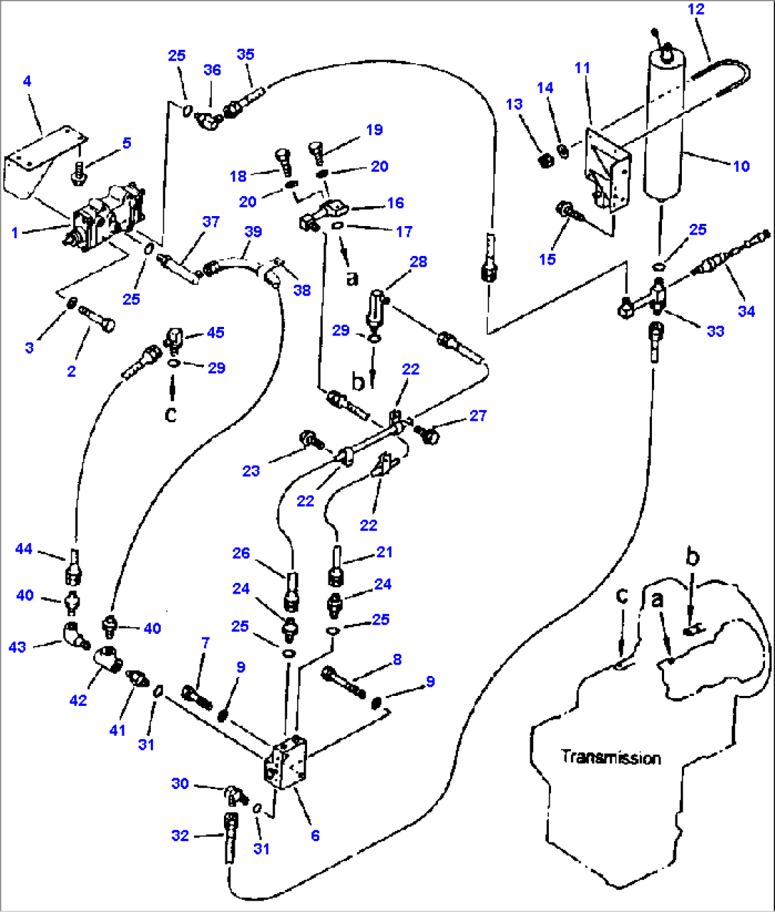 BRAKE OIL PIPING PUMP TO VALVE