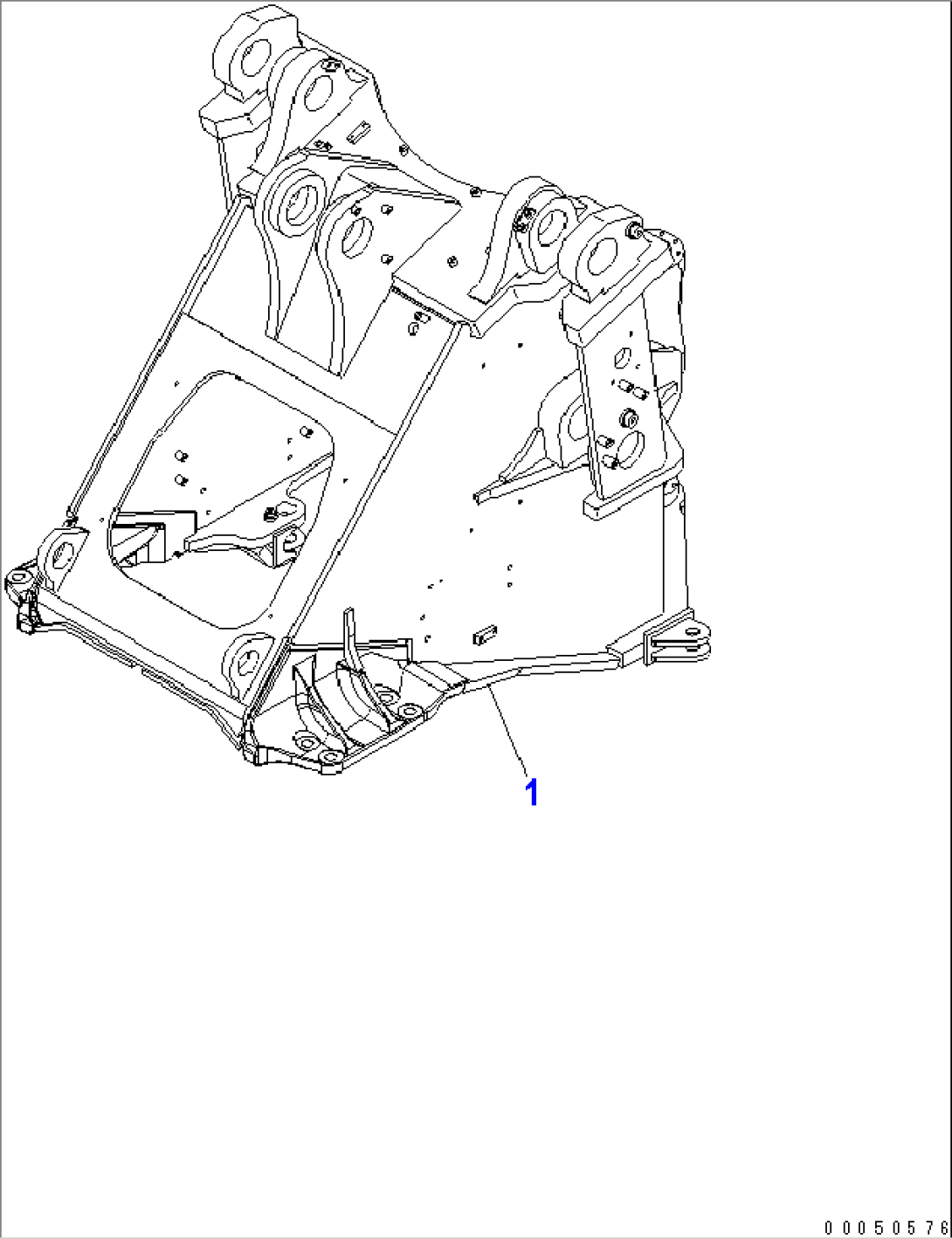 FRONT FRAME (FOR 3-SPOOL VALVE)(#85001-)