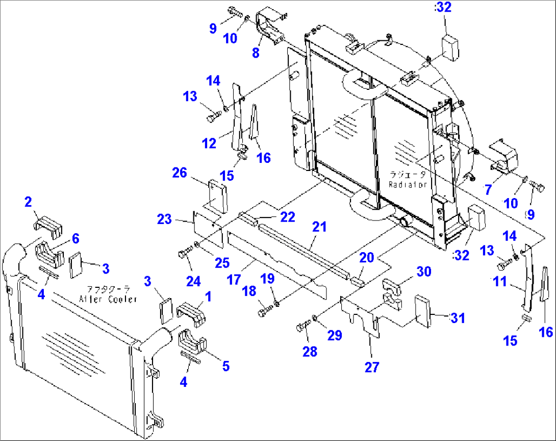 RADIATOR (BAFFLE)(#2001-)
