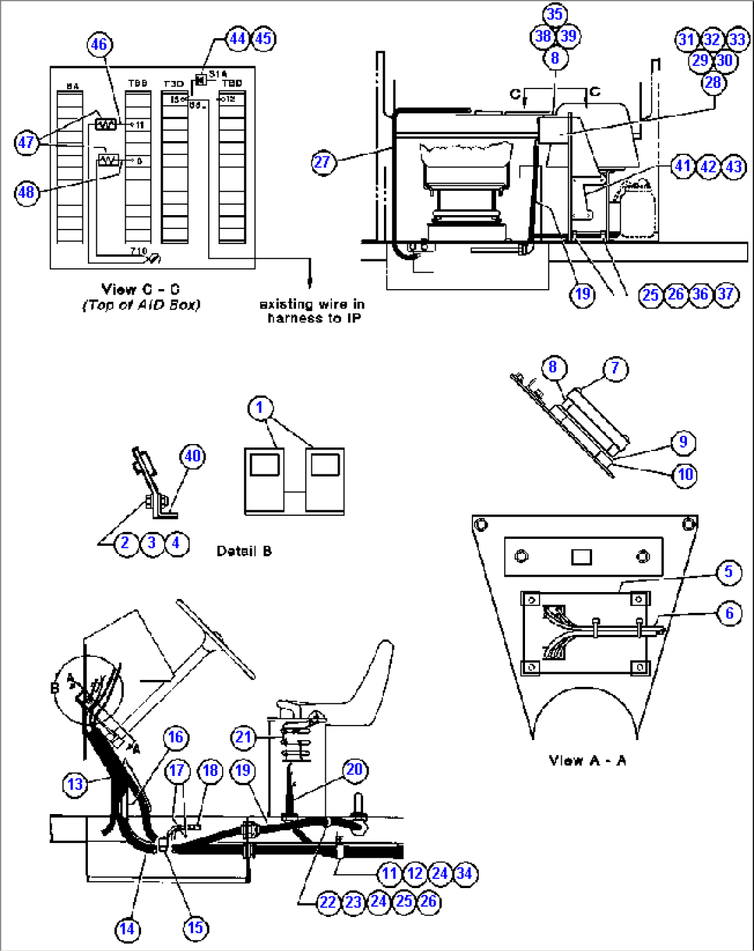 LEFT DECK WIRING INSTL