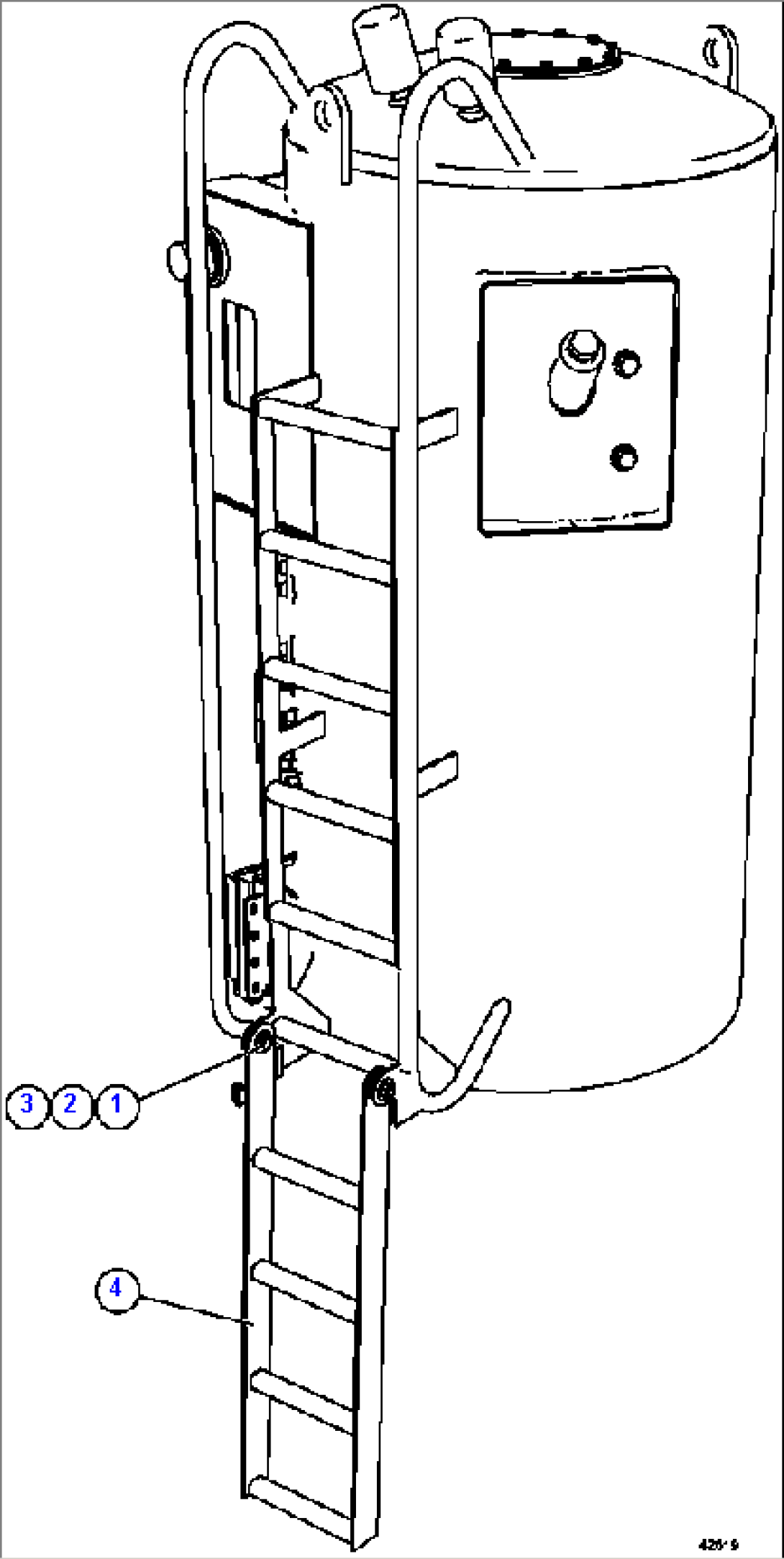 HYDRAULIC TANK LADDER