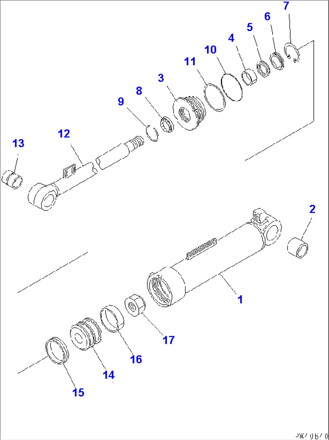 DUMP CYLINDER (FOR HIGH LIFT ARM)