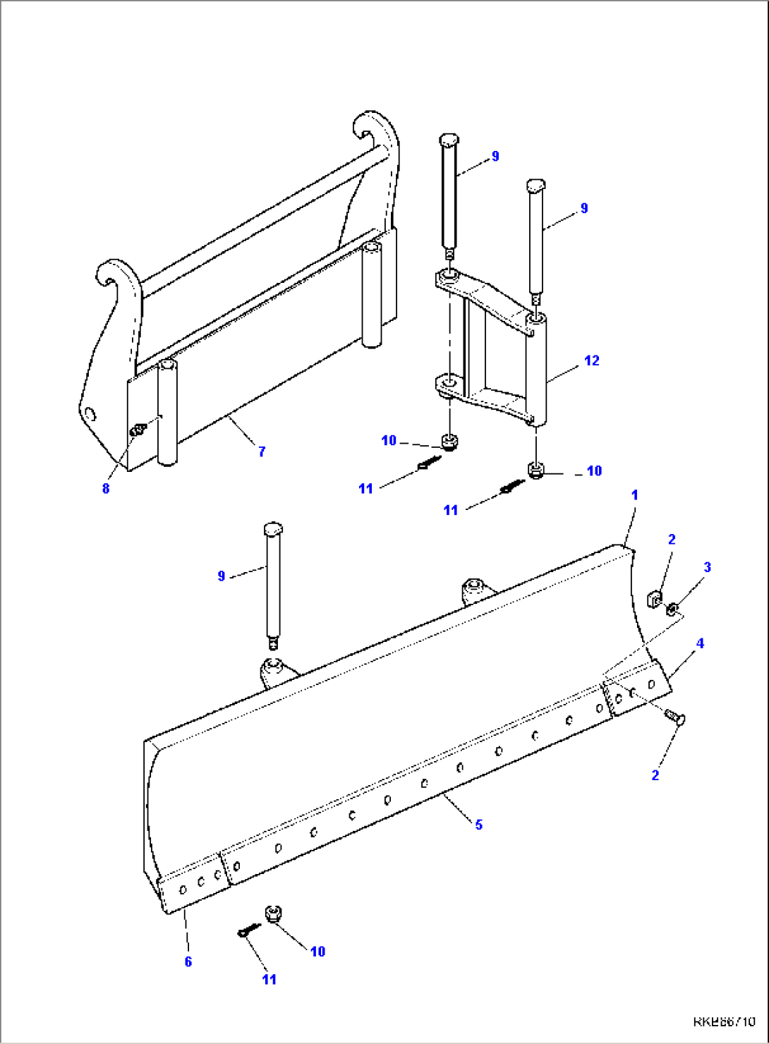 BLADE (WITH HYDRAULIC QUICK COUPLING)