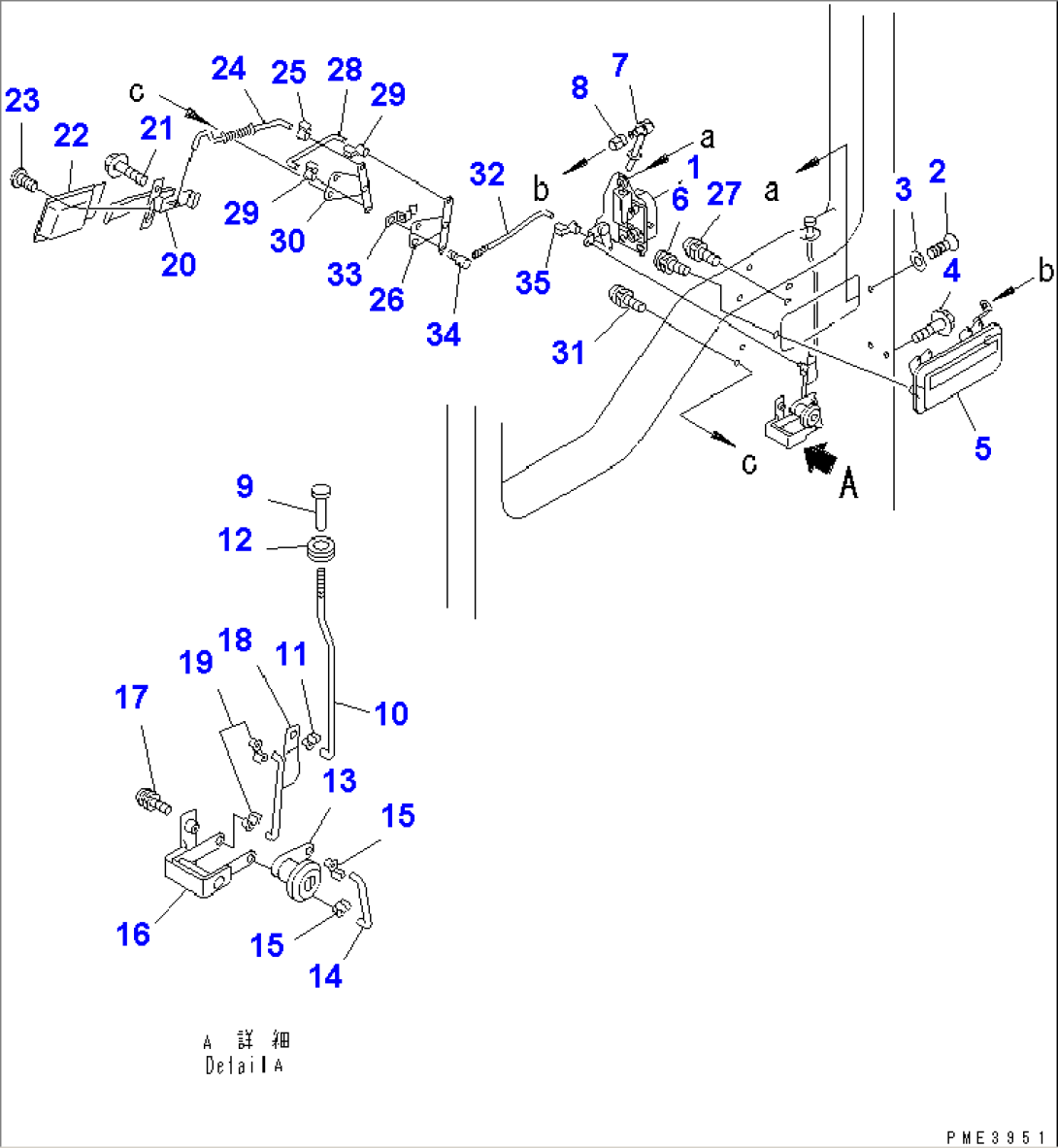 ROPS CAB (DOOR LOCK¤ L.H.)