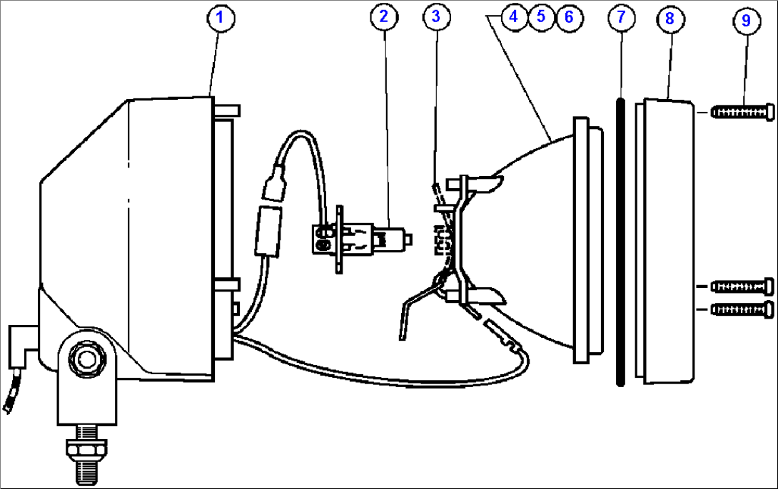 LIGHT ASSM (SUPER HALOGEN) - 1